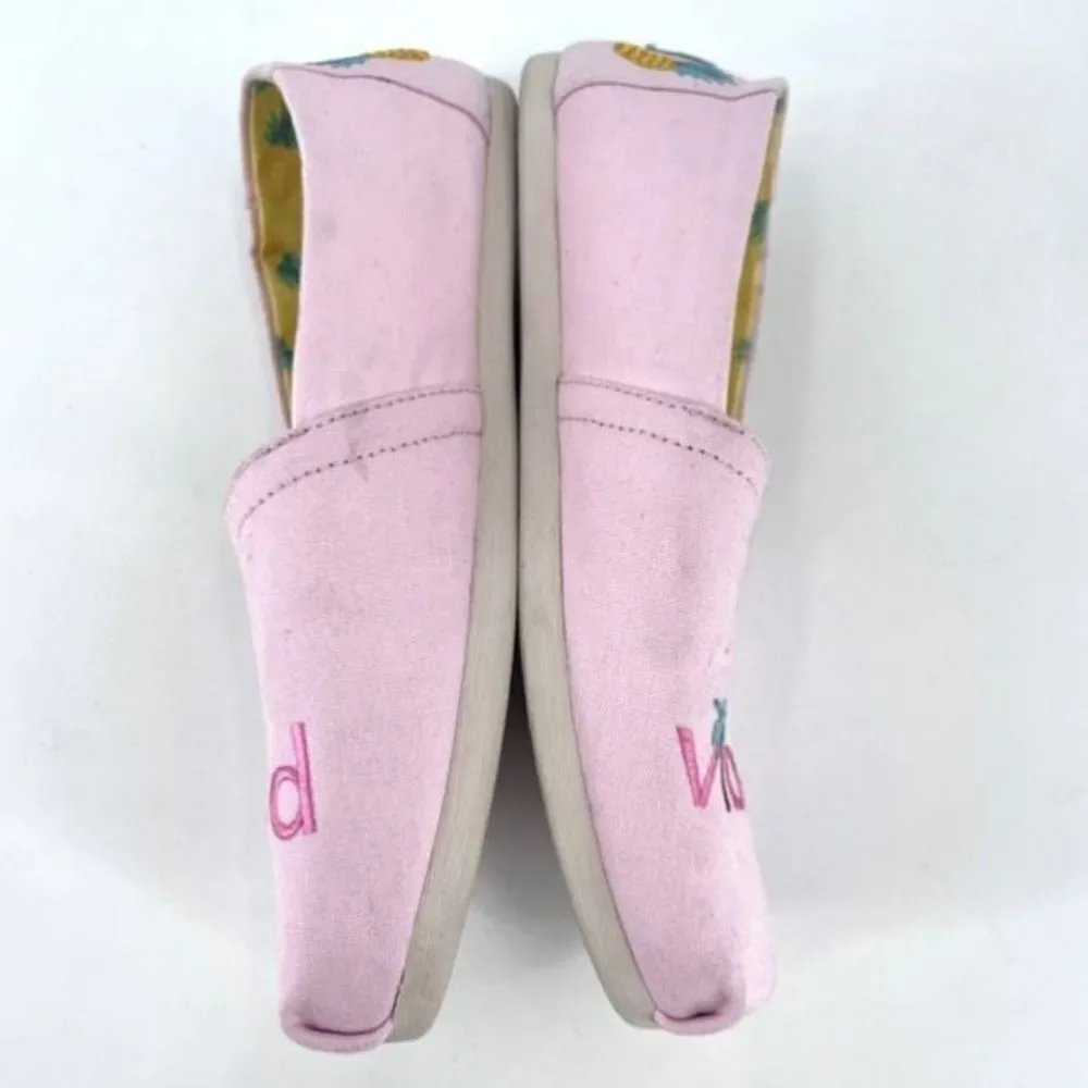 Toms Women's Alpargata Light Pink Good‎ Vibes Loafers Size 7.5